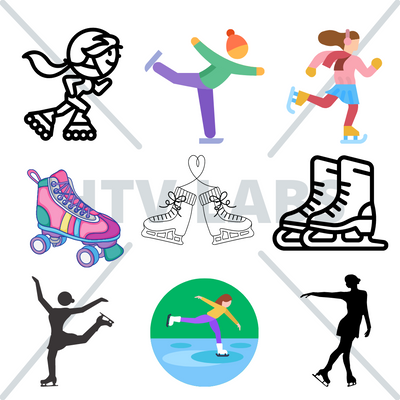 Figure-Skater-Skates-SVG