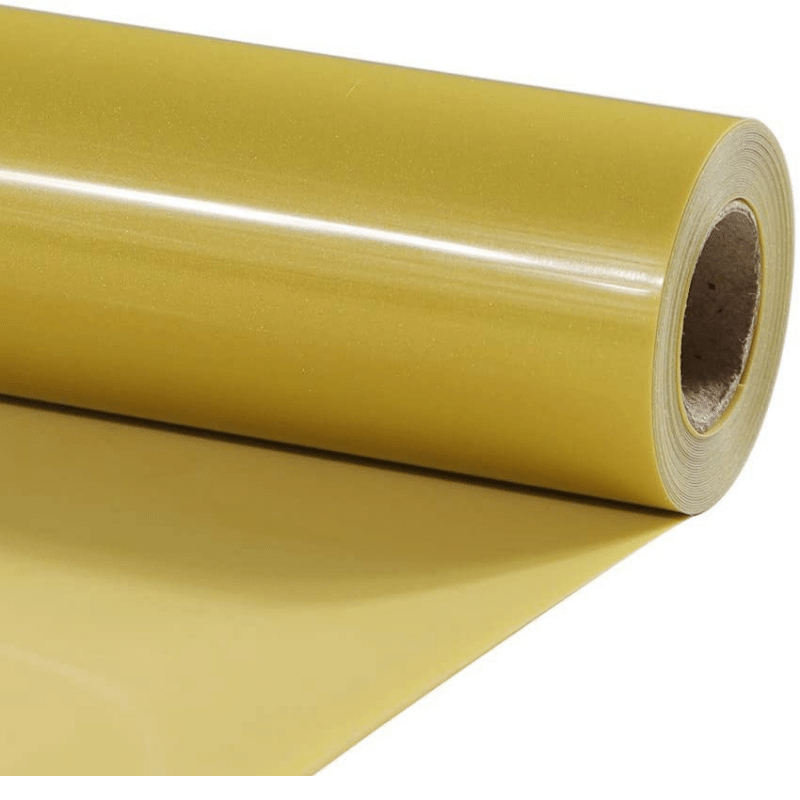 Tvinyl Warehouse Gold HTV Foil Heat Transfer Vinyl Roll 12 x 6FT for  T-Shirt, Compatible with All Cutters